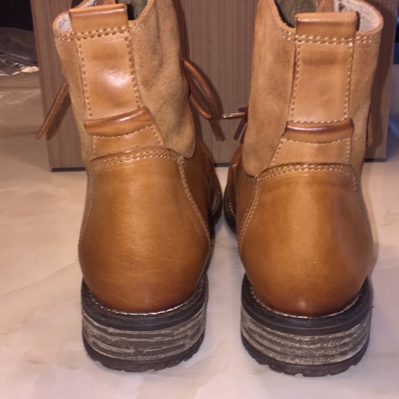 Tara M.® Loris. Cognac Ankle Boots - Picture 3 of 8